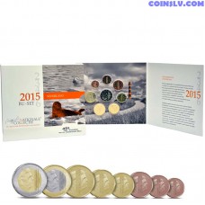 Netherlands 2015 BU official euro coin set (8 coins)