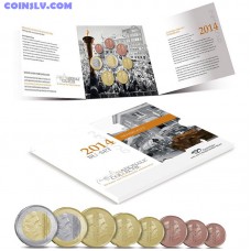 Netherlands 2014 BU official euro coin set (8 coins)