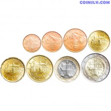 Slovakia 2009 Euro Set 1 Cent - 2 Euro (UNC loose)