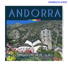 Andorra 2025 BU official euro coin set 1 cent to 2 euro