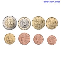 Luxembourg Euro Set 2026 - 1 Cent to 2 Euro (New Design, UNC Loose)