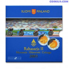Finland 2005 Official BU euro set "Rahasarja 2005/II" (9 coins)