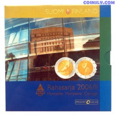 Finland 2006 Official BU euro set "Rahasarja 2006/II" (9 coins)