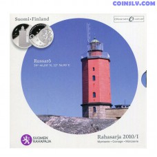Finland 2010 Official BU euro set "Rahasarja 2010/I" (8 coins + token)
