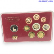 Germany 2008 Euro Set 1 Cent - 2 Euro + 2 Euro Commemorative (9 Coins PROOF)