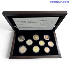 Latvia Euro Coin Set 2015 Proof 9 Coins