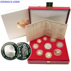 Monaco 2004 official PROOF euro coin set in box (9 coins)
