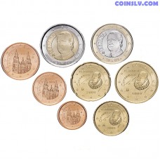 Spain 2009 Euro Set 1 Cent - 2 Euro (UNC loose)