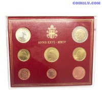 Vatican 2004 official BU euro set (8 coins)