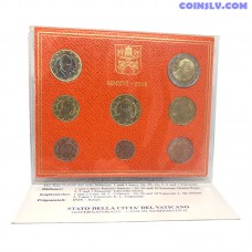 Ватикан набор евро 2016 BU (8 монет)