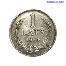 Латвия 1 Лат 1924 (VF-XF)