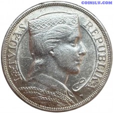 Latvija 5 Lati 1931 (VF-XF)