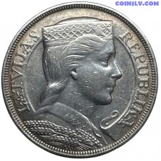 Латвия 5 Лат 1932 (VF-XF)