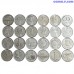 set of 24 coins latvia 1 lats 2001 2013 au unc