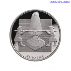 Latvia 1 Lats 2003 "Series: Time. Courland"