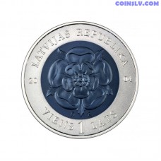 Latvia 1 Lats 2004 "Coin of Time"