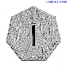 Latvia 1 Lats 2006 - Coin of Digits