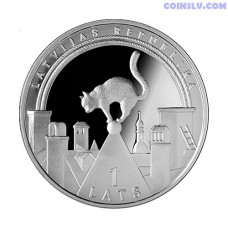 Latvia 1 Lats 2008 "Lucky coin"