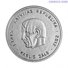 Latvia 1 Lats 2012 "Karlis Zale"