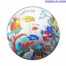 Latvia 5 Euro 2021 - Miracle Coin