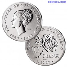10 Francs 1982 Monaco - Rainier III "Princess Grace Kelly" (Essai)