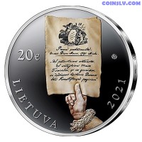 Литва 20 Евро 2021 "230-летие Конституции"