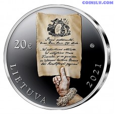 Lietuva 20 Euro 2021"Konstitūcijas 230. gadadiena"