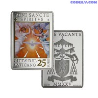 Vatican 25 Euro 2025 - Sede Vacante MMXXV (Proof, Coloured)