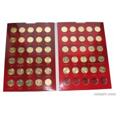 Russia 10 rubles 55 coin set 2010-2016 in album