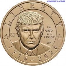 USA 1 Dollar 2026 Donald Trump UNC coin