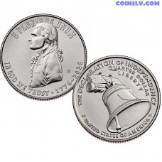 USA 2026 Declaration of Independence quarter dollar UNC