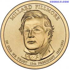 1 dolars 2010 Millards Filomors Prezidenta dolars D UNC