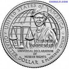 USA 25 Cents 2023 D Eleanor Roosevelt UNC