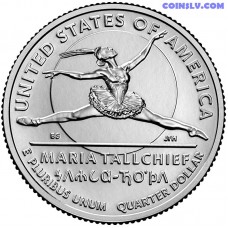25 Centi 2023 D ASV Maria Tallchief UNC