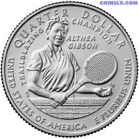 USA 25 Cents 2025 - Althea Gibson (UNC)