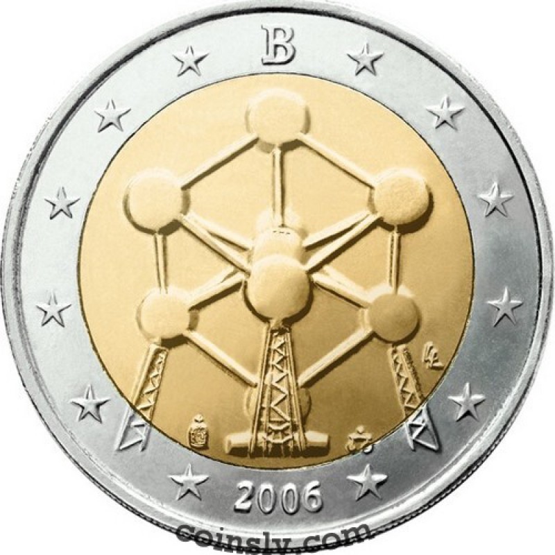 2 Euro Commemorative Coin Belgium 2006 Atomium