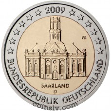 2 euro Germany 2009 "Saarland "Ludwigskirche" (A)