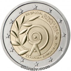 2 euro Greece 2011 "XIII Special Olympics World Games — Athens 2011"