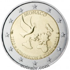2 Euro Monaco 2013 "The 20th anniversary of the ONU joining"