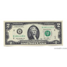 USA banknote 2 Dollars 2013